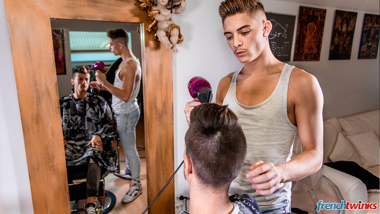 Hairdresser gay porn